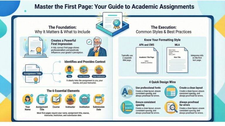 How to Write an Assignment on the First Page